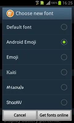 Emoji FlipFont android App screenshot 1